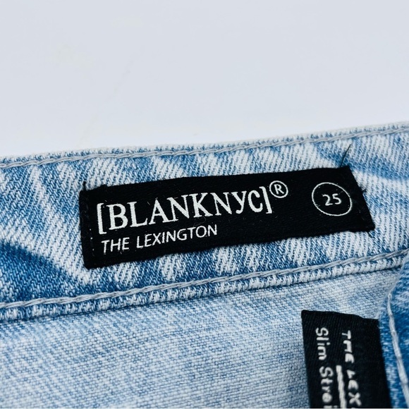 BlankNYC Lexington/Cooper Slit Hem Straight Leg Jeans - Picture 7 of 7